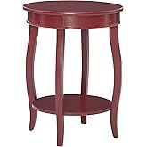 Powell Furniture Powell Round Shelf, Red Table