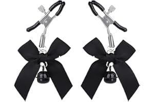 GLMOCM Body Chain Stainless Steel Adjustable Body Ring with Bell Body Clamps Clip on Body Non Piercing Chain Stainless Steel for Women Faux Body Jewelry Clip on Jewelry