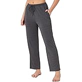 Ryfox Petite Viscose from Bamboo Pajama Pants for Women Cooling Lounge Pants with Pockets Short Inseam Sleep Bottoms