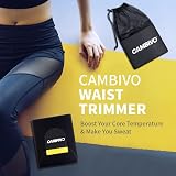 CAMBIVO Waist Trimmer Belt for Men Women, Sweat Belt, Core Support, Black view 4