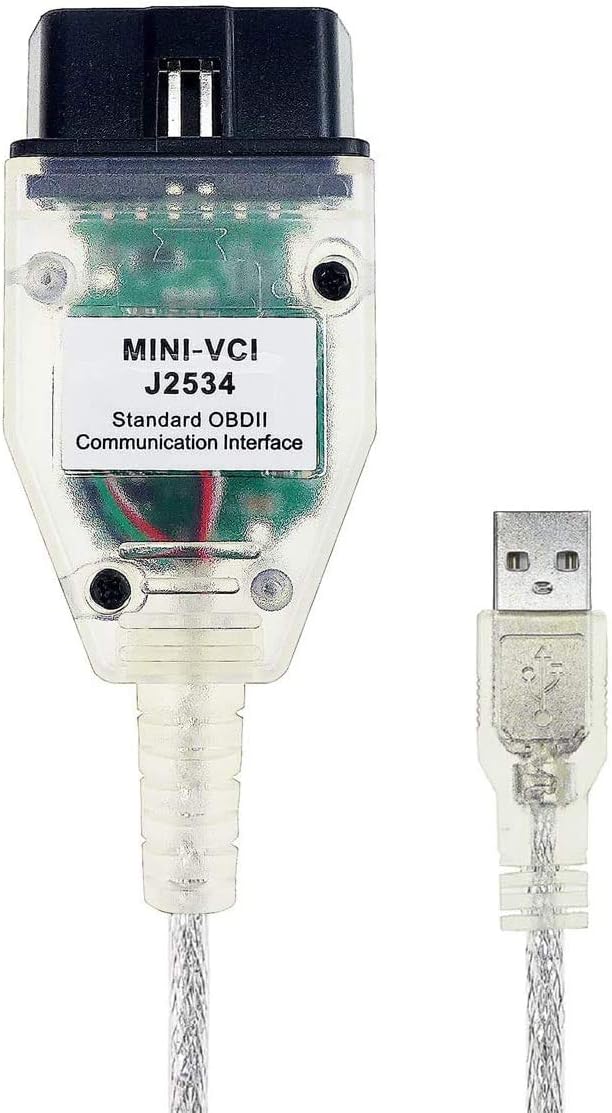 ULTRAOBD2 Compatible with Mini VCI j2534 PASSTHRU Car OBD Diagnostic Scanner OBD2 USB Interface Scan Tool for TOYOTA TIS Techstream Diagnostic Cable & Software compatible PASSTHRU mode