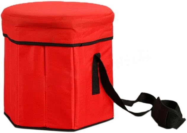 Amazon クェルサ Crusar 車載保冷保温バケツ お弁当 果物 ジュース 保冷箱 保冷バッグ おしゃれ 長時間 大容量 25ｌ ビッグサイズ 買い物 学校 通勤 アウトドアに対応 ソフトクーラー 六角構造でベンチに使えても堅固 レッド 並行輸入品 ポケット ケース