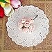 DECORA 12.5 Inch Round White Paper Lace Doilies for Wedding Table Decorations 100pcs
