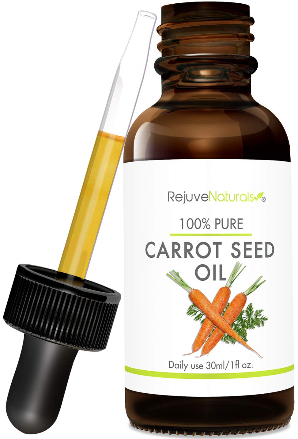 Carrot Seed Oil (1oz) 100 Pure, Cold Pressed Carrier Oil, Hexane Free