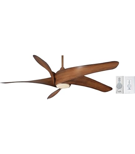 Amazon.com: Minka-Aire F905L-DK, Artemis XL5 LED Distressed Koa 62