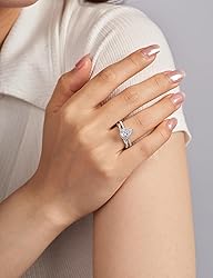 Oivley Wedding Band for Women Twisted Rope 925
