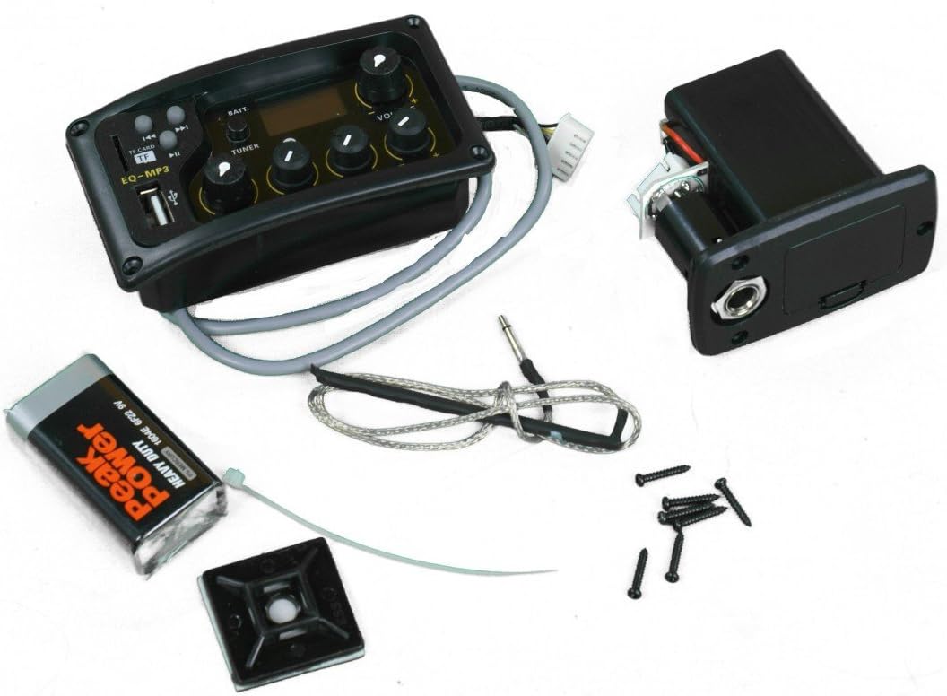 Pickup/Equaliser for Classical/Acoustic Guitar with Tuner and MP3Players