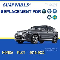 SIMPWIBLD 3 wipers Replacement for 2016-2022 Honda