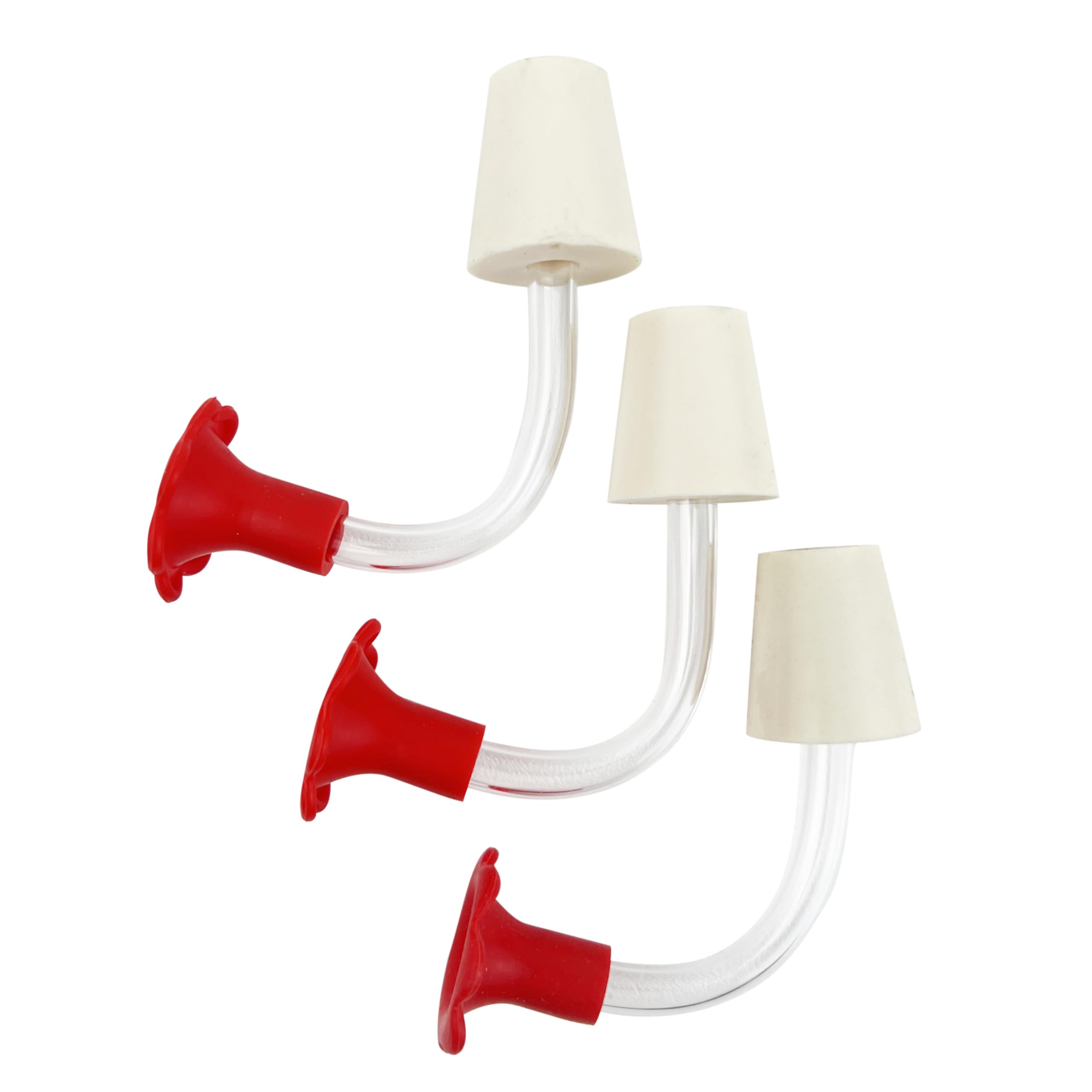 Photo 1 of National Artcraft® RED Floral-Style Hummingbird Feeder Tubes - Make Your Own Hummingbird Feeder (Pkg/3)