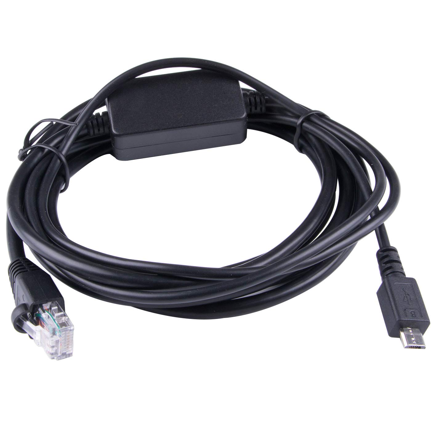 Suamdoen Micro USB RJ45 Console Cable 6FT FT232RL RS232 Serial Adapter Converter for Cisco Routers Connect with Android Devices