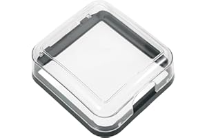 DECOMELODY Wall Socket Cover Self-Adhesive Protective Outlet Case for Bathroom Kitchen Living Transparent Green