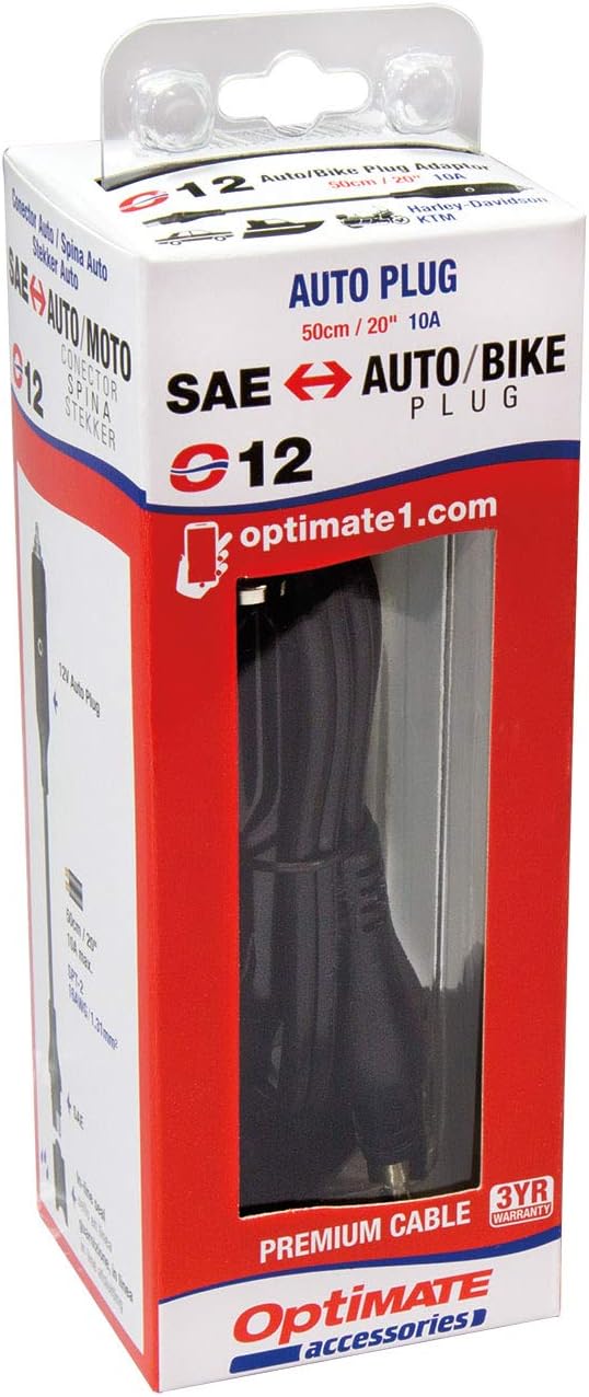 OptiMate O12 SAE Cig Lighter Plug Lead, blue - Image 4