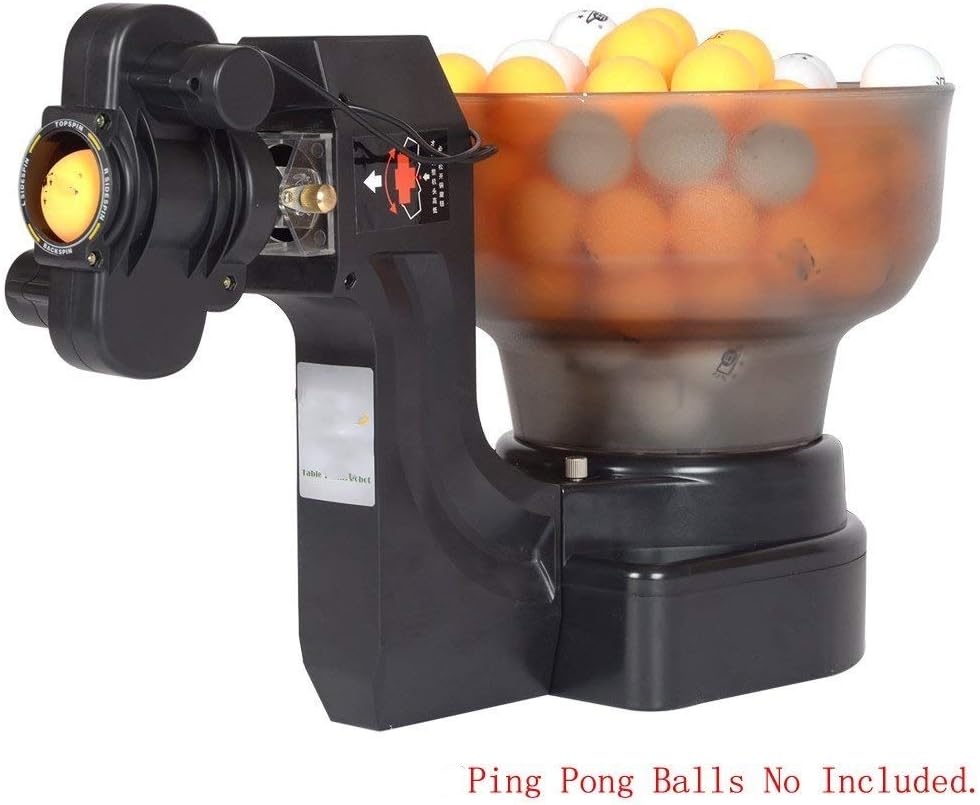 HP Ping Pong Robot with 36 Different Spin Balls Table Tennis Robots Automatic Ball Machine for Training