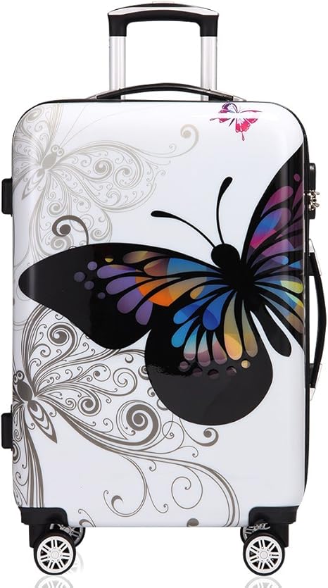 butterfly suitcase amazon