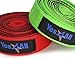 Yes4All Yoga Stretch Strap with Loops – Exercise Yoga Strap for Stretching, Flexibility, Physical Therapy & Rehab (10 Loops, Combo Black/Green + Black/Red)