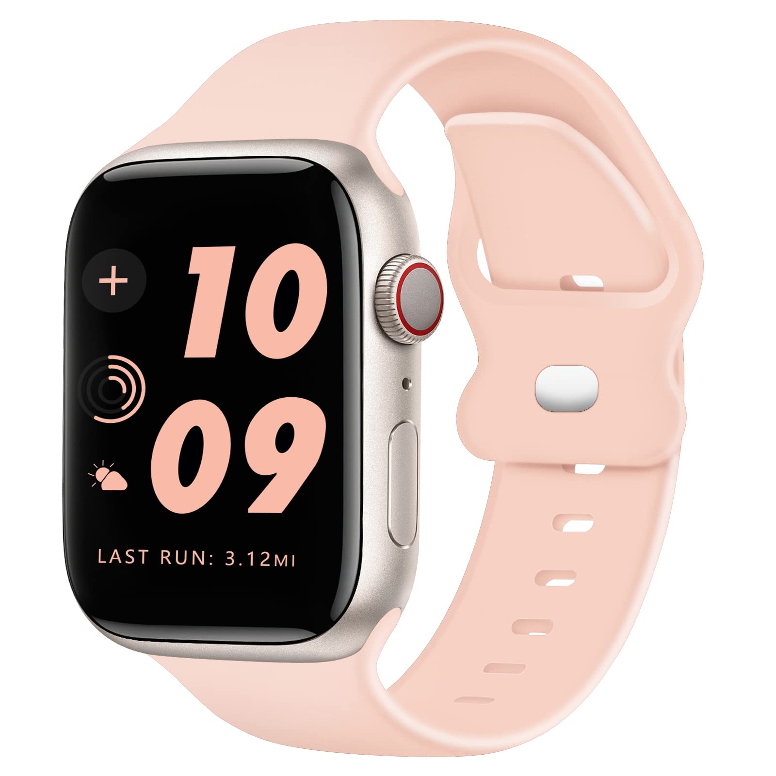 TopPerfekt Silicone Straps Compatible with Apple Watch Strap 41mm 40mm 38mm for Women Men, Classic Soft Breathable Sport Replacement Bands for iWatch Series 8 7 6 5 4 3 2 1 SE Ultra