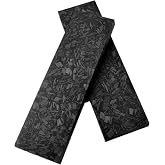Aibote 1 Pair Marble Pattern Carbon Fiber Knife Handle Scales Slabs Handles Material Knives High-end Custom DIY Tools for Blanks Blades Jewelry Making(Each Pair is Unique)