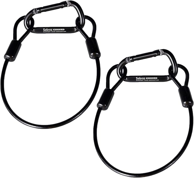 Waist Tape Holder Lanyard - Steel Carabiner Clip With Rope For Gaffers Tape, Photography & Production Gear (Green)
