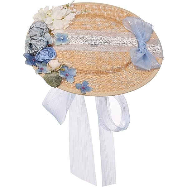 Deluxe Flower Straw Sun Hat, Braided Natural at Amazon  display picture 1