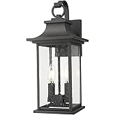 Z-Lite 5017M-BK Tiberius - 2 Light Outdoor Wall Mount-18 Inch Tall and 7.75 Inch Wide