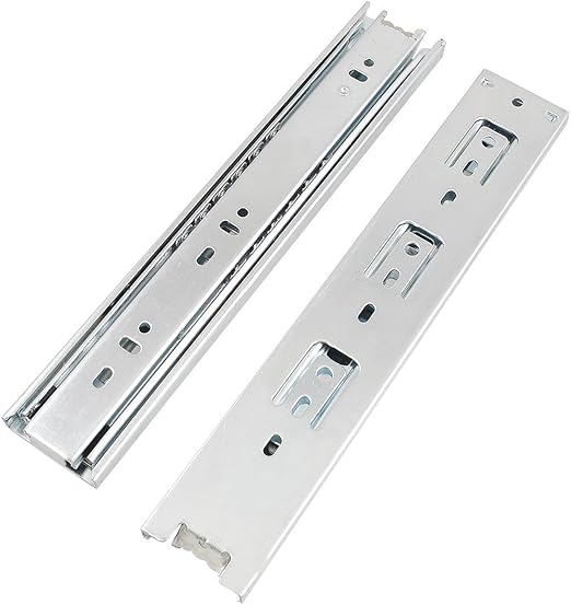 Uxcell Pair 10 Ball Bearing Telescopic Furniture Drawer Slides