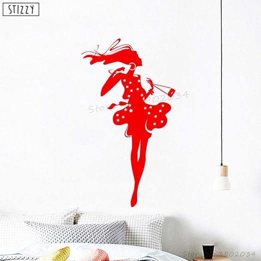 zhuziji Tatuajes de Pared Moda Chica Vinilo Etiqueta de la Pared ...