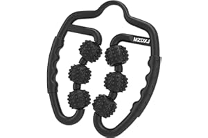 MZDXJ Upgraded Fit Roller Pro, 6-Wheel Fascia Muscle Roller,Massage Roller for Deep Tissue Massage, Muscle Soreness Relief, T