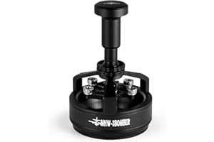 MHW-3BOMBER WDT Tool Espresso 58mm, Espresso Distribution Tool with Magnetic Base for Barista, Adjustable Depth Needle Distributor Tool, 0.25mm x 14 Coffee Stirrer Tools, YU Series Cyclone, T5849