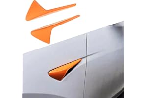 XTnueotr for 2024 Tesla Model Y/3 HW4.0 Side Camera Protection Cover Decoration Accessories, for Tesla Model 3/Y Withe HW4.0 (Orange)