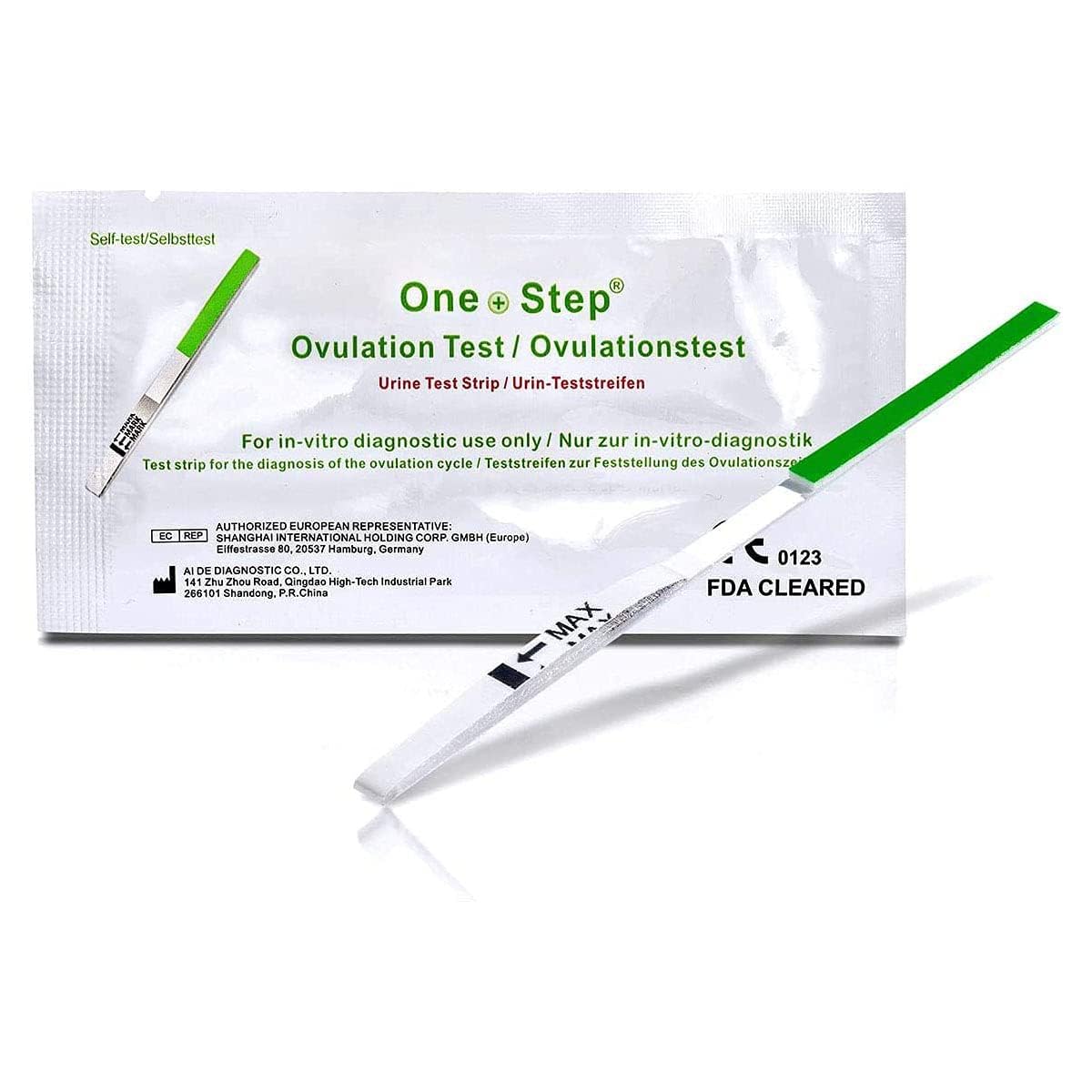 60 x One Step Ovulation Strips 20miu/ml Test Kit Sensitive Fertility Predictor Testing Sticks (Wide Width)