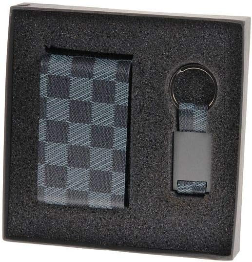 Dorex 7751 Notepad and Key Ring Checked Grey