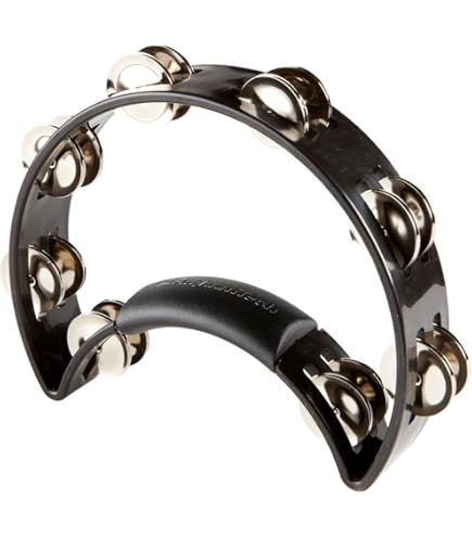 Amazon.com: Rhythm Tech Tambourine, Black, inch (DST11) : Musical