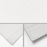 OWLKELA Portable Folding Mirror 16x12cm White PU Leather Travel Vanity view 5