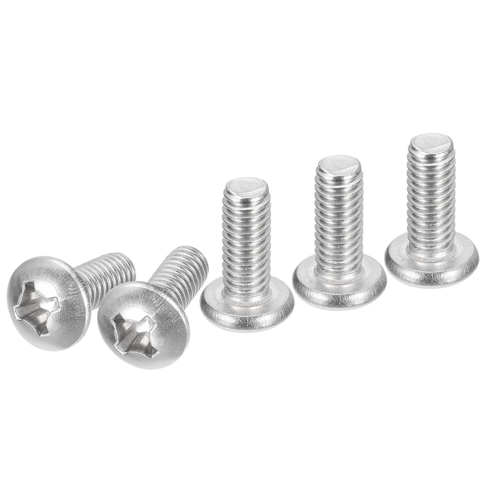 DTGN 5/16-18x3/4" Pan Head Machine Screws, 10Pcs 304 Stainless Steel, Phillips Drive, UNC Full Thread, Bright Finish, Screws Bolts Kit