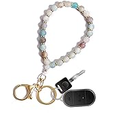 Lostars Beaded Keychain Wristlet 14k Gold Wrist Keychain Bracelet Cute Keychain Accessories Car Key Chain Bracelet for Women
