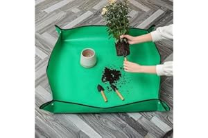 Repotting Mat for Indoor Plant Transplanting Control Mess, 39.37"X39.37" Waterproof Square Plant Potting Mat Gardening Gifts