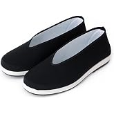 Kung Fu Slippers for Men and Women Traditional Tai Chi Shoes Toji Karate Canvas Shoes Non Slip Fabric Sole for Martial Arts Training