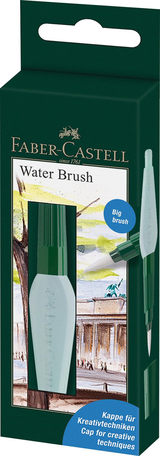 Faber-Castell Art & Graphic Water Brush, Broad, Single Brush, for Art, Craft, Drawing, Sketching, Home, School, University, Colouring