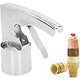 2Pcs Thrifty Ice Cream Scoop, Cylinder Ice Cream Scoop Stainless Steel Big Old Fashion Style Ice Cream Scoop with Trigger for Cream Mashed Potato Cookie Scoop Spoon