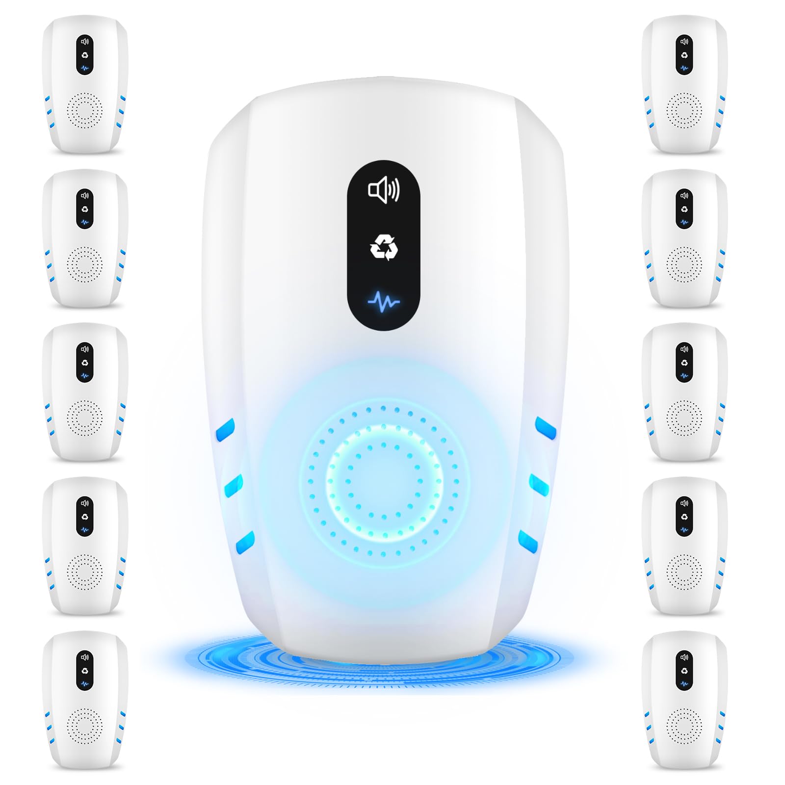 Photo 1 of 2026 Cvtayn Upgraded Ultrasonic Pest Repellent Indoor Insect Repeller,Pest Control,Repellent Roach,Mouse,Bugs,Mosquito,Mice,Spider, Ant,Rodent Repellent Ultrasonic Plugin,3 Mode Switching,10 Packs