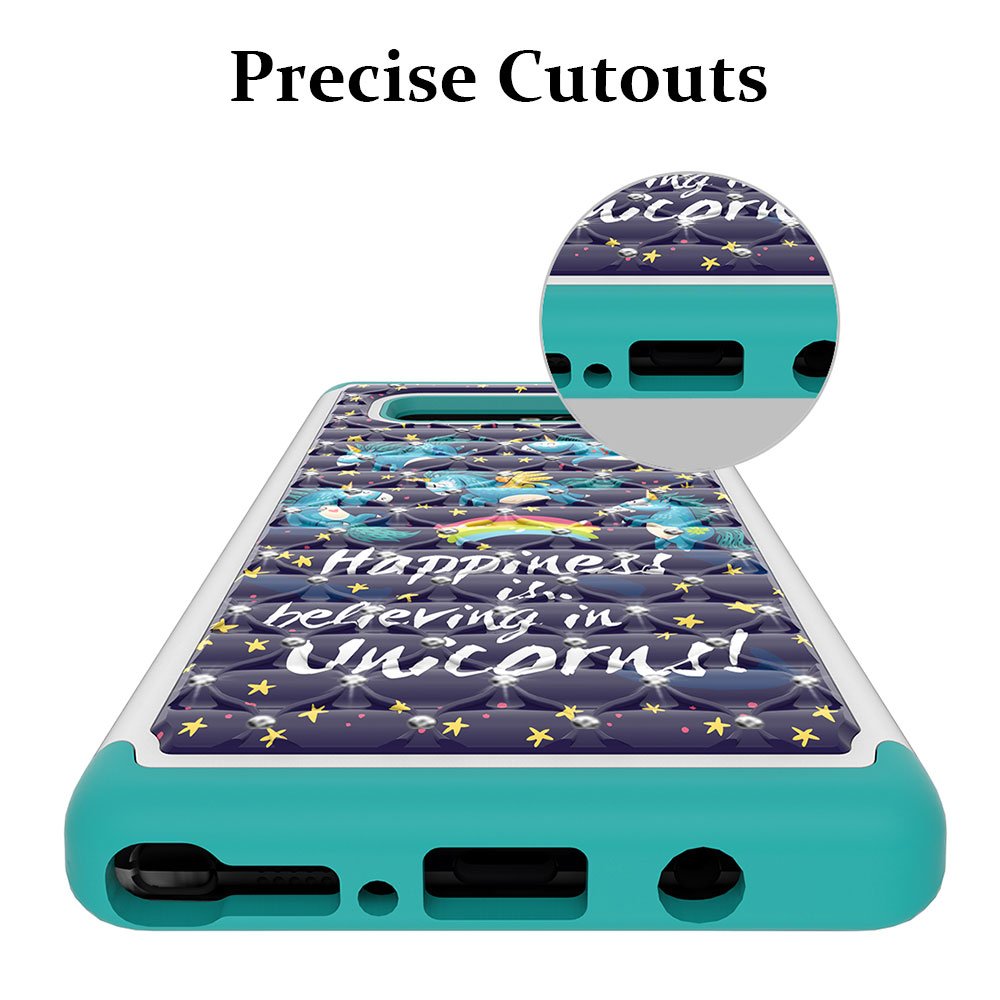 Note 8 Case, Galaxy Note 8 Case, MagicSky [Shock Absorption] Studded Rhinestone Bling Hybrid Dual Layer Armor Defender Protective Case Cover for Samsung Galaxy Note 8 (Unicorns)