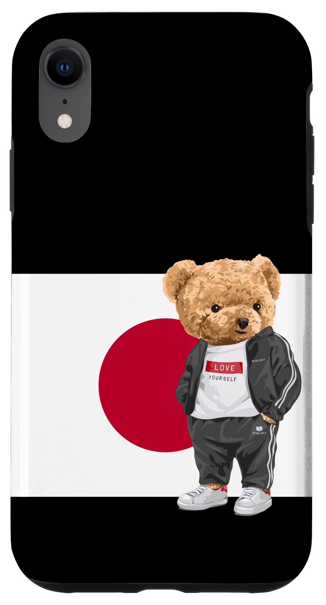 iPhone XR Teddy Bear Bad Boy in Japan Illustration Graphic Designs Case