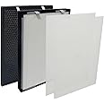 PUREBURG Replacement Filter Set Compatible with Brondell Pro Air Purifiers P700BB P7004C APP60 CANP700BB,H13 HEPA Activated Carbon Pre-Filters Air Clean