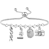 ENSIANTH Forensic Scientist Bracelet Criminologist -Crime Scene-DNA Microscope Fingerprint -Legal Examiner Gift