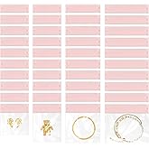 40PCS Anti Tarnish EVA Jewelry Bags, Thick Clear Plastic Storage Pouches for Rings, Earrings, Bracelets and Necklaces, Soft Odor Free Small Jewelry Organizer for Travel Gift Packaging,Mixed Sizes