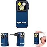 OLIGHT Oclip Pro Rechargeable EDC Clip-on Flashlight, Midnight Blue | Red Light, 500 Lumens Floodlight, Spotlight, Pocket-Sized, USB-C Charging, Magnetic, for Work, Signaling, Outdoor or Home Use