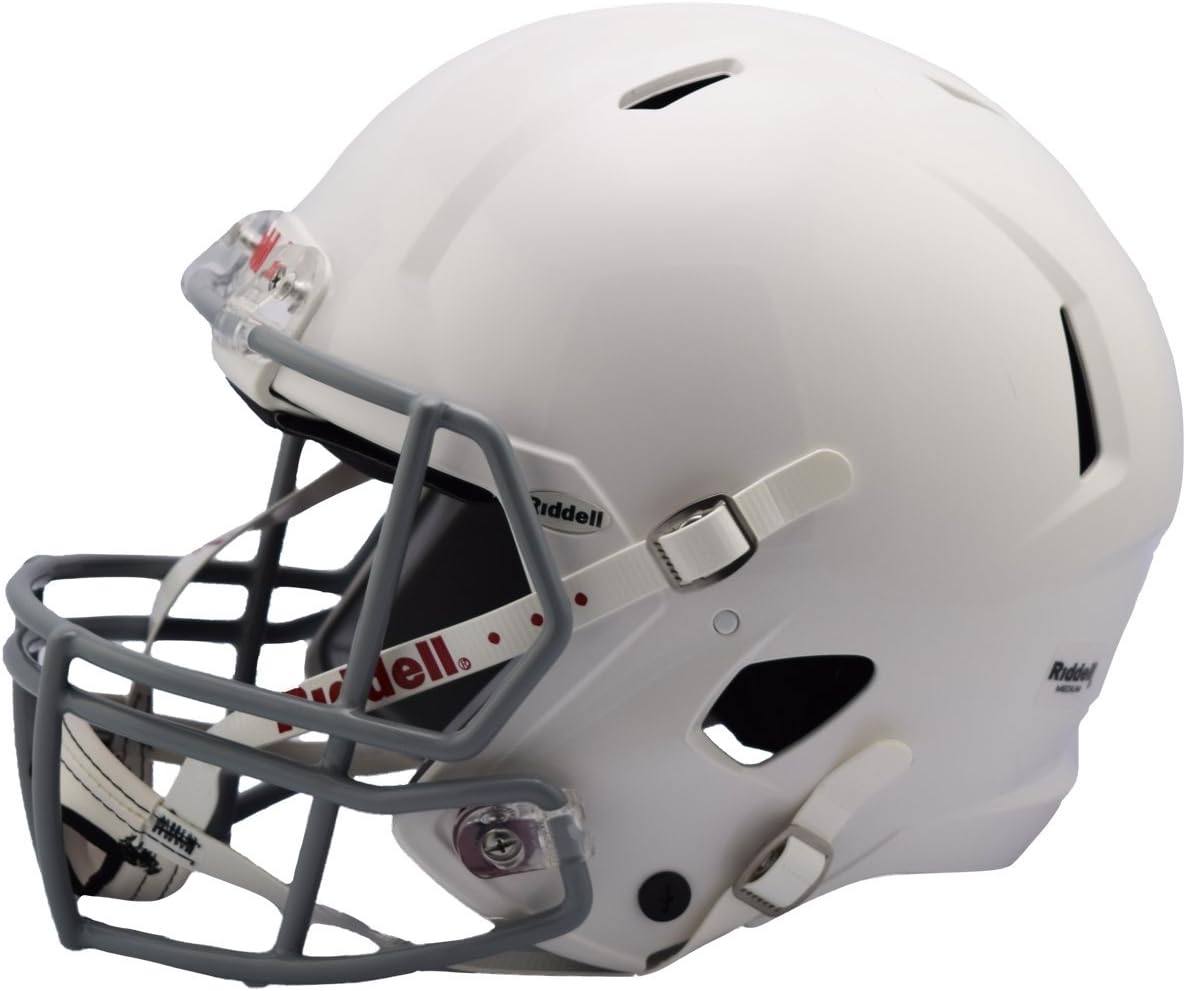 Riddell Victor Youth Helmet, White/Gray : Sports & Outdoors