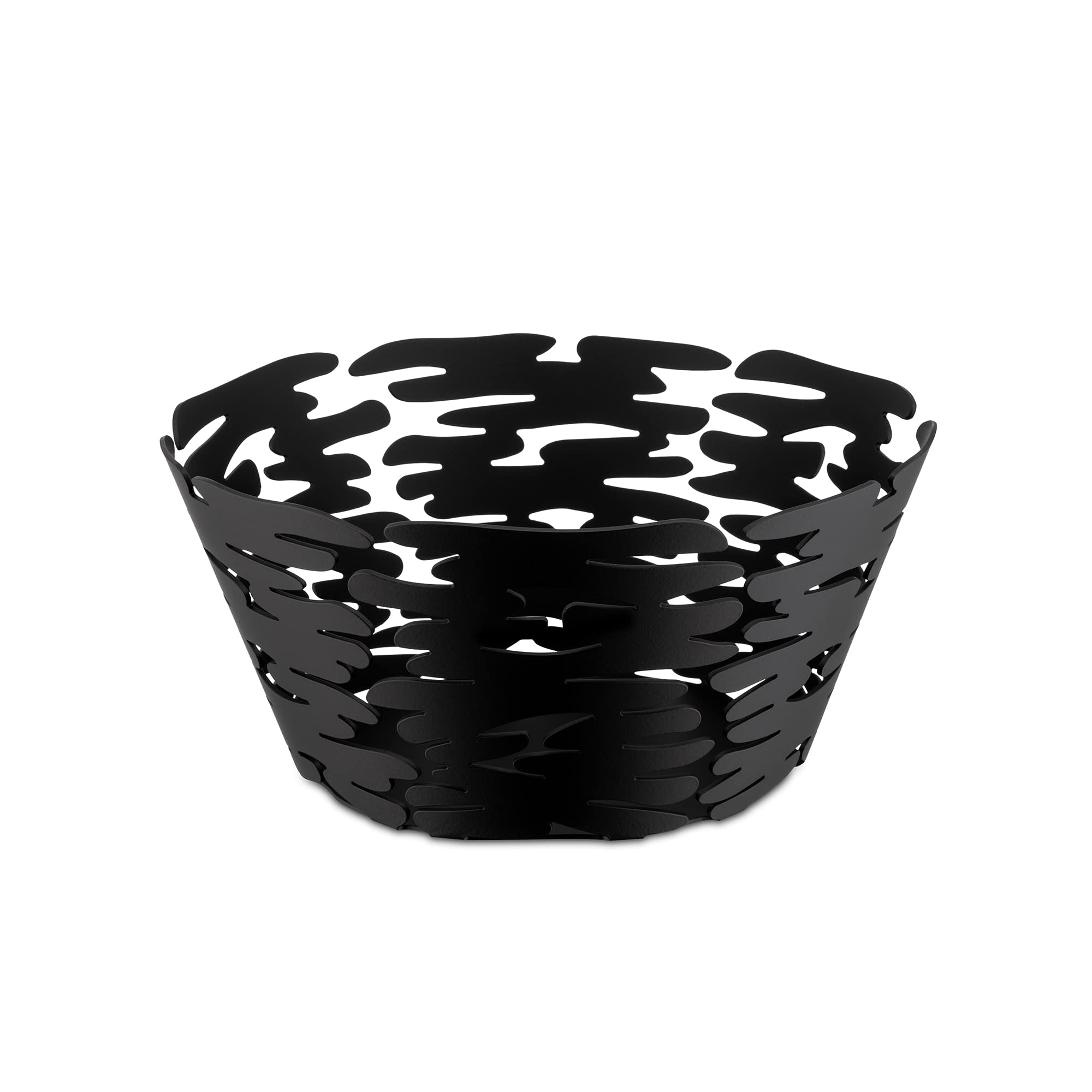 Alessi BM10/21 B Barket Round Basket Diameter 21 cm Black
