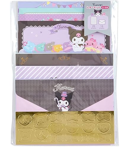 Charmmy Kitty レターセット Amazon.com : Sanrio Kuromi Window Open Letter Set 8 Writing