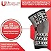 For-Knees Magnetic Compression Knee Brace Support Sleeve - Natural Soft Cotton - Latex Elastic Fabric with Magnets. for Sports, Sprains Strains Arthritis Sore Knees Recovery